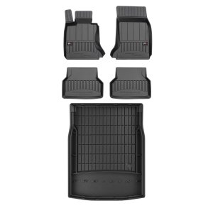 BMW M5 Floor-Trunk Mats - Omac - 3D Premium - Black - '04-'10